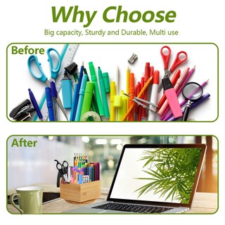 Foto 5 | Foto 5 | Art Supply Organizer Marbrasse Portalápices Giratorio De Bambú - Venta Internacional.