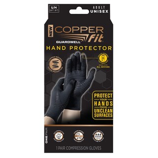 Foto 6 | Foto 6 | Guantes Copper Fit Guardwell Full Finger Hand Negros S/m - Venta Internacional.