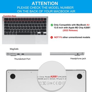 Foto 2 | Foto 2 | Protector De Reposamanos Para Macbook Air 13.6 M2 Chip - Venta Internacional.
