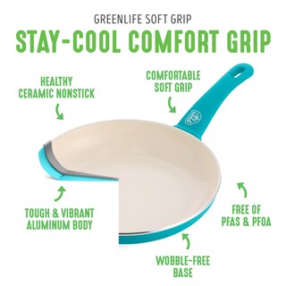 Foto 2 | Foto 2 | Juego De Cacerolas Greenlife Soft Grip De Cerámica Antiadherente De 1 Y 2 Litros - Venta Internacional.