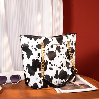 Foto 2 | Foto 2 | Bolsa Montana West Mwc-0391bk/cow Para Mujer Color Blanco Y Negro - Venta Internacional.