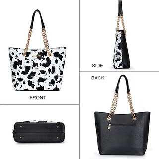 Foto 3 | Foto 3 | Bolsa Montana West Mwc-0391bk/cow Para Mujer Color Blanco Y Negro - Venta Internacional.