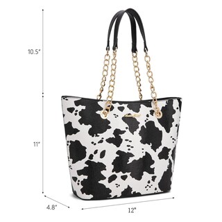 Foto 5 | Foto 5 | Bolsa Montana West Mwc-0391bk/cow Para Mujer Color Blanco Y Negro - Venta Internacional.