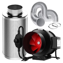 Sistema De Ventilación Vivosun Grow Tent Con Ventilador De Conducto En Línea De 6 Pulgadas - Venta Internacional.