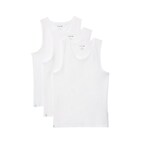 Camiseta Sin Mangas Lacoste Para Hombre 100% Algodón Corte Regular Cuello Redondo - Venta Internacional.