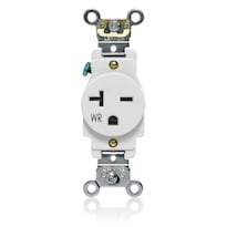 Enchufe Leviton Individual 20 A 250 V Autoconexión A Tierra Resistente A La Intemperie - Venta Internacional.