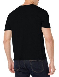 Foto 2 | Foto 2 | Camiseta Lacoste Para Hombre Manga Corta Cuello En V Algodón Pima Negra - Venta Internacional.