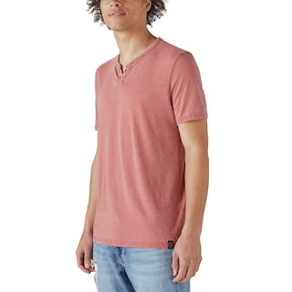 Foto 3 | Foto 3 | Camiseta Lucky Brand Venice Burnout Notch Neck Para Hombre - Venta Internacional.