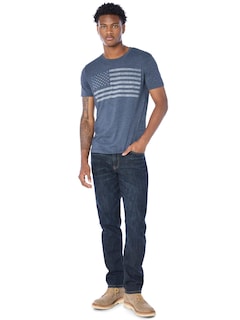 Foto 2 | Foto 2 | Camiseta Lucky Brand Usa Flag Para Hombre American Navy - S - Venta Internacional.