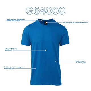 Foto 2 | Foto 2 | Camiseta Gildan Para Adulto Softstyle De Algodón G64000 Graphite Heather - Venta Internacional.