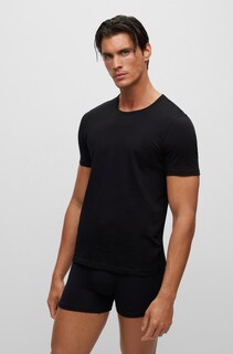 Foto 2 | Foto 2 | Camiseta Boss De Punto De Algodón Con Cuello Redondo Para Hombre Paquete De 3 - Venta Internacional.