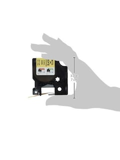 Foto 3 | Foto 3 | Vinilo Industrial Label Dymo Rhino 3/4 Con Estampado Negro Amarillo - Venta Internacional.