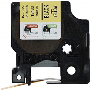 Foto 5 | Foto 5 | Vinilo Industrial Label Dymo Rhino 3/4 Con Estampado Negro Amarillo - Venta Internacional.