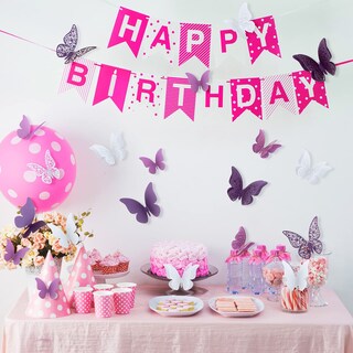 Foto 5 | Foto 5 | Adhesivos Decorativos De Pared Outus 120 Capas 3d Con Forma De Mariposa Color Morado - Venta Internacional.