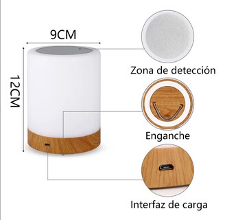 Foto 2 | Foto 2 | Lámpara De Noche 7 Colores Modelo Blanco