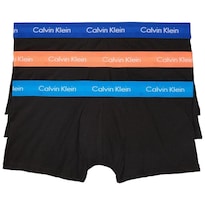 Trunk Calvin Klein De Algodón Elástico De Talle Bajo Para Hombre Paquete De 3 - Venta Internacional.