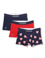 Trunks Lacoste Para Hombre Algodón Estampado Elástico Animación Paquete De 3 - Venta Internacional.