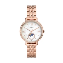 Reloj Fossil Jacqueline Moonphase Es5165 Rose Gold Para Mujer - Venta Internacional.