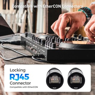 Foto 2 | Foto 2 | Cable Ethernet Matters Cat6 Ethercon Rj45 De 100 Pies Color Negro - Venta Internacional.