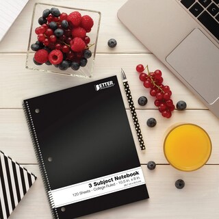 Foto 4 | Foto 4 | Cuadernos En Espiral Better Office Products De 3 Temas Paquete De 6 - Venta Internacional.