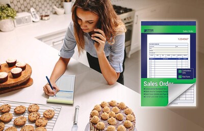 Foto 2 | Foto 2 | Libros De Pedidos De Venta Better Office Products Paquete De 6 300 Juegos - Venta Internacional.