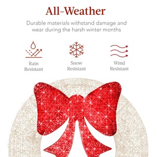 Foto 5 | Foto 5 | Corona De Navidad Best Choice Products Preiluminada 76 Cm Led - Venta Internacional.