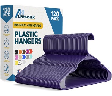 Foto 1 | Foto 1 | Perchas Para Ropa Lifemaster Heavy Duty Color Morado Paquete De 120 - Venta Internacional.