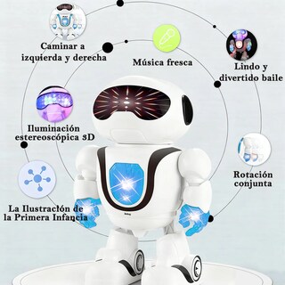 Foto 3 | Foto 3 | Robot De Juguete Belug Para Niños Niñas Blanco