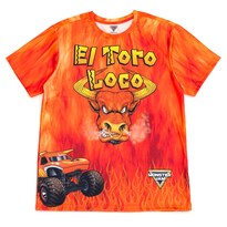 Camiseta Monster Jam El Toro Loco Naranja Para Hombre Xxl - Venta Internacional.