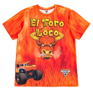 Foto 1 | Foto 1 | Camiseta Monster Jam El Toro Loco Naranja Para Hombre Xxl - Venta Internacional.
