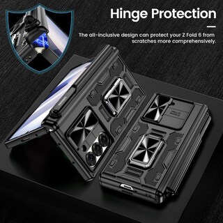 Foto 4 | Foto 4 | Funda Vego Para Samsung Galaxy Z Fold 6 Con Soporte Para Bolígrafo S Color Negro - Venta Internacional.