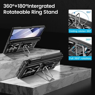 Foto 6 | Foto 6 | Funda Vego Para Samsung Galaxy Z Fold 6 Con Soporte Para Bolígrafo S Color Negro - Venta Internacional.