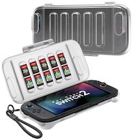 Funda Protectora Jsaux Para Nintendo Switch 2 (2025) Translúcida - Venta Internacional.