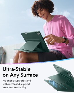 Foto 5 | Foto 5 | Funda Esr para iPad Generación 10-11 Verde - Venta Internacional