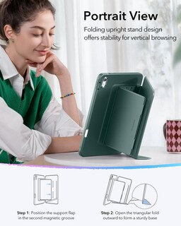 Foto 6 | Foto 6 | Funda Esr para iPad Generación 10-11 Verde - Venta Internacional
