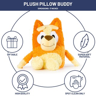 Foto 2 | Foto 2 | Almohada De Felpa Buddy Jay Franco Bluey Bingo 43 Cm Naranja - Venta Internacional.