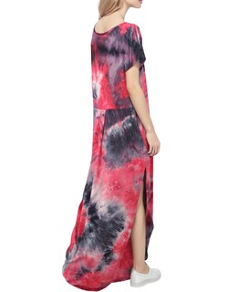 Foto 3 | Foto 3 | Vestido Casual Match con Cuello en V Holgado Maxi para Mujer - Venta Internacional