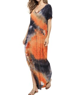 Foto 1 | Foto 1 | Vestido Casual Match con Cuello en V Holgado Maxi para Mujer - Venta Internacional