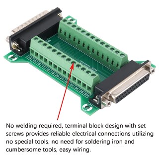 Foto 3 | Foto 3 | Placa de Conexión Ambest Db25 Macho Hembra X2 - Venta Internacional