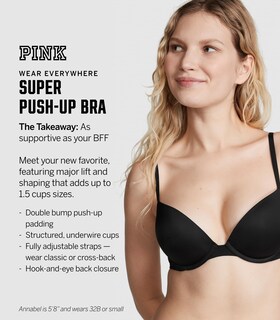 Foto 4 | Foto 4 | Sujetador Victoria's Secret Pink Wear Everywhere Super Push Up 32c - Venta Internacional.