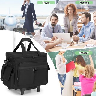 Foto 4 | Foto 4 | Rolling Teacher Bag Trunab Para Portátil De 15 6 Pulgadas Color Negro - Venta Internacional.