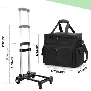 Foto 7 | Foto 7 | Rolling Teacher Bag Trunab Para Portátil De 15 6 Pulgadas Color Negro - Venta Internacional.