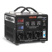 Transformador Automático De Voltaje Vevor 3000va 110v/220v - Venta Internacional.