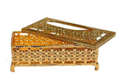 Foto 3 | Foto 3 | Funda Para Pañuelos Color Dorado Intenso Hecha A Mano 25 X 7 5 Cm - Venta Internacional.