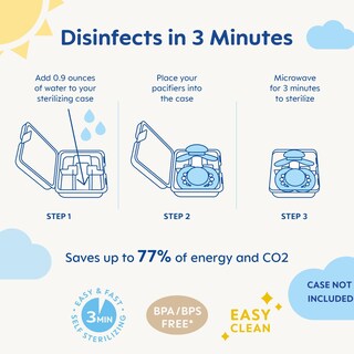 Foto 6 | Foto 6 | Chupete Mam Original Matte De 6 A 16 Meses Con Funda Esterilizadora X6 - Venta Internacional.