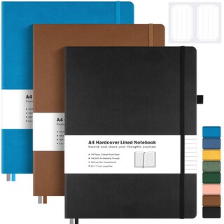 Foto 1 | Foto 1 | Cuaderno Maleden College Ruled A4 De Piel Tapa Dura 192 Peniques - Venta Internacional.