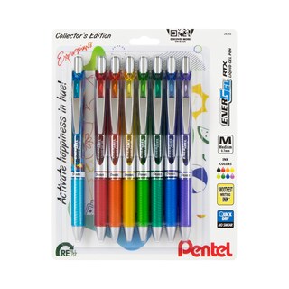 Foto 1 | Foto 1 | Bolígrafo Pentel Energel Rtx Happiness Expressions De 0 7 Mm Paquete De 8 - Venta Internacional.