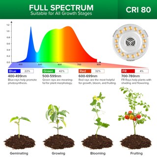 Foto 3 | Foto 3 | Grow Lights Sansi Led De Espectro Completo De 40 W Para Plantas De Interior - Venta Internacional.