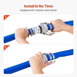 Foto 4 | Foto 4 | Manguera De Retrolavado Vevor De 1 5 Cm X 30 M De Pvc Azul Con Abrazaderas Y Accesorios - Venta Internacional.