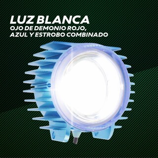 Foto 5 | Foto 5 | Jgo 2 Faros Led Redondos | 3 Pulgadas | Ojo De Demonio-luz Blanca Y Estrobo